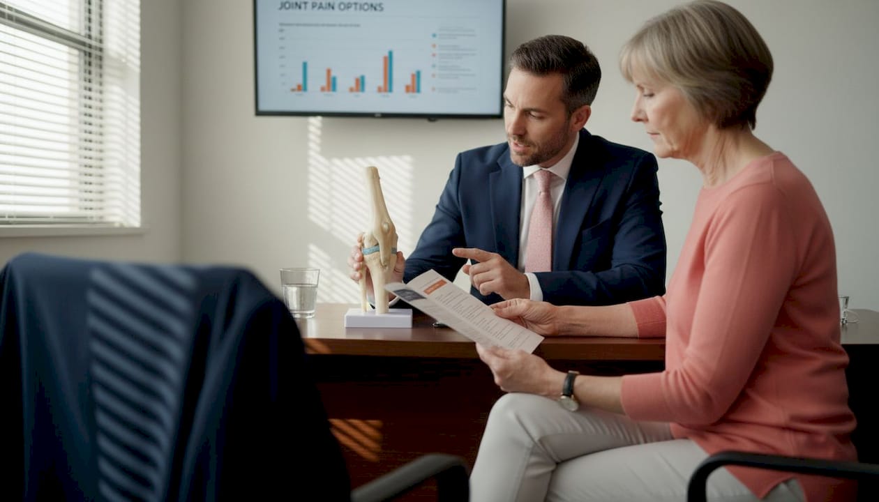 Patient and doctor discussing regenerative therapy options