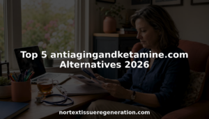 Healthcare professional reviewing antiaging treatments