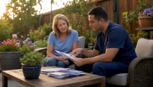 Client consulting medical provider in med spa
